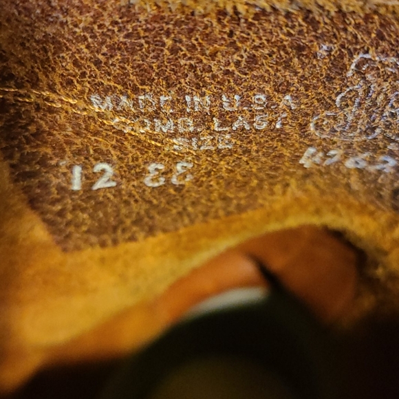 Brown Justin workboots - Picture 3 of 5